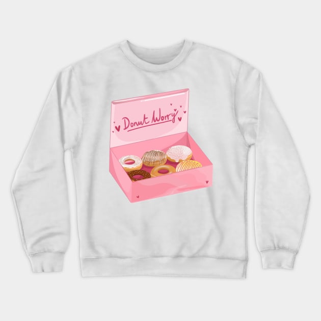 Donut box of help Crewneck Sweatshirt by Prettyinpinks